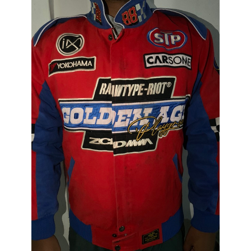 JAKET NASCAR RAWTYPE RIOT GOLDE AGE PLAY GROUND