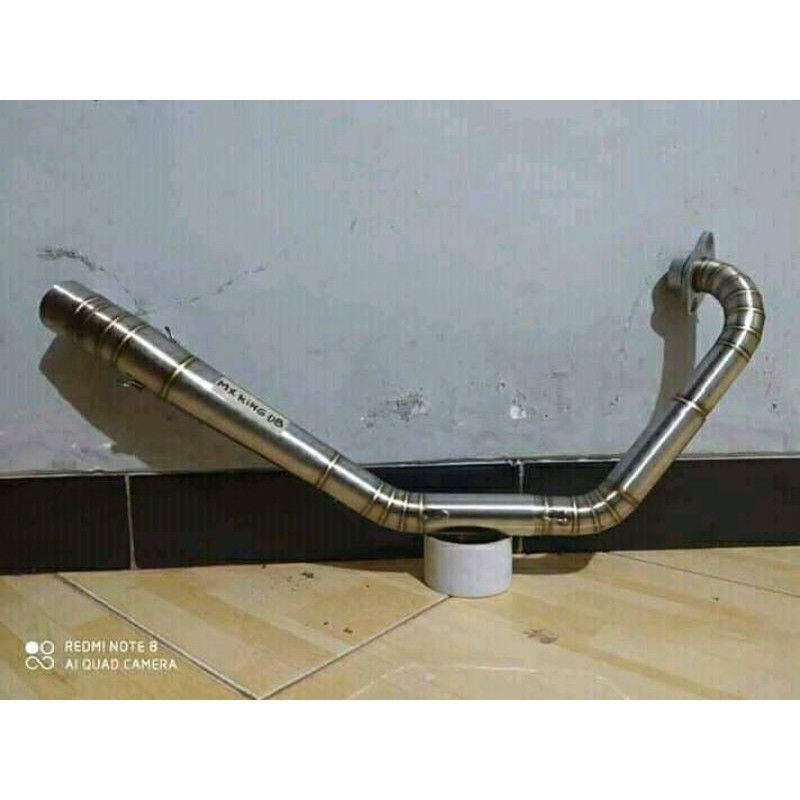 leher knalpot road race mx king full cacing