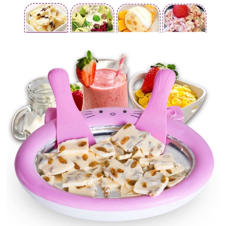 ti Alat Pembuat Ice Cream Roll  Cetakan Es Krim  Yogurt Rumahan