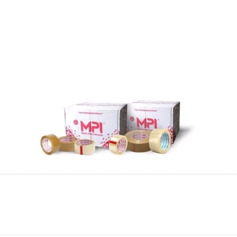 

Lakban Bening Coklat MPI Ekonomis 45mm x 100 yard x 42 mikron Harga 1 Dus 72 roll