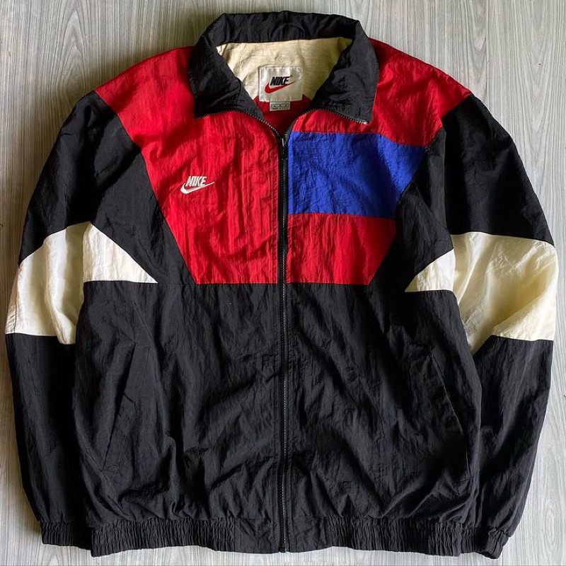 NIKE COLORBLOCK VINTAGE BIG LOGO JAKET