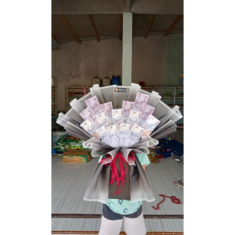 Bouquetsme Buket Uang | gift pacar | gift doi | buket uang asli