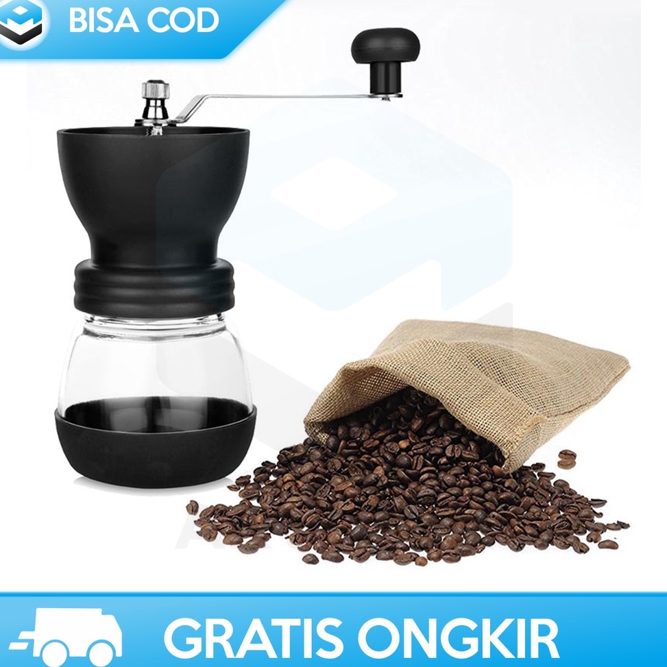 MESIN PENGGILING KOPI MANUAL ONETWOCUPS CF4146 ORIGINAL GILINGAN KOPI MANUAL PERALATAN KOPI MINI  Te