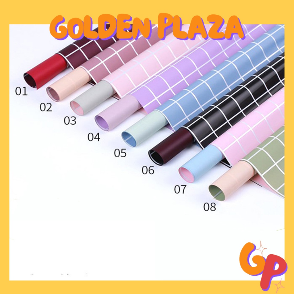 

Kertas Bunga Buket Shimmer Bi Color Flower Wrapping Paper Cellophane Motif Kotak Kertas Florist KB6084