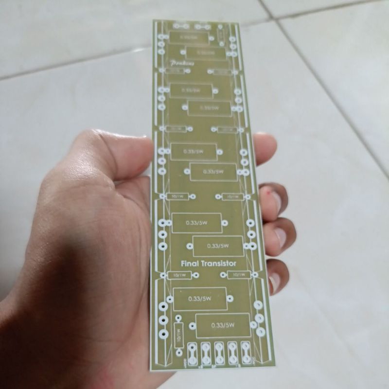 PCB TR FINAL SANKEN 5 SET PCB TRANSISTOR FINAL 5 SET SANKEN BAHAN FIBER