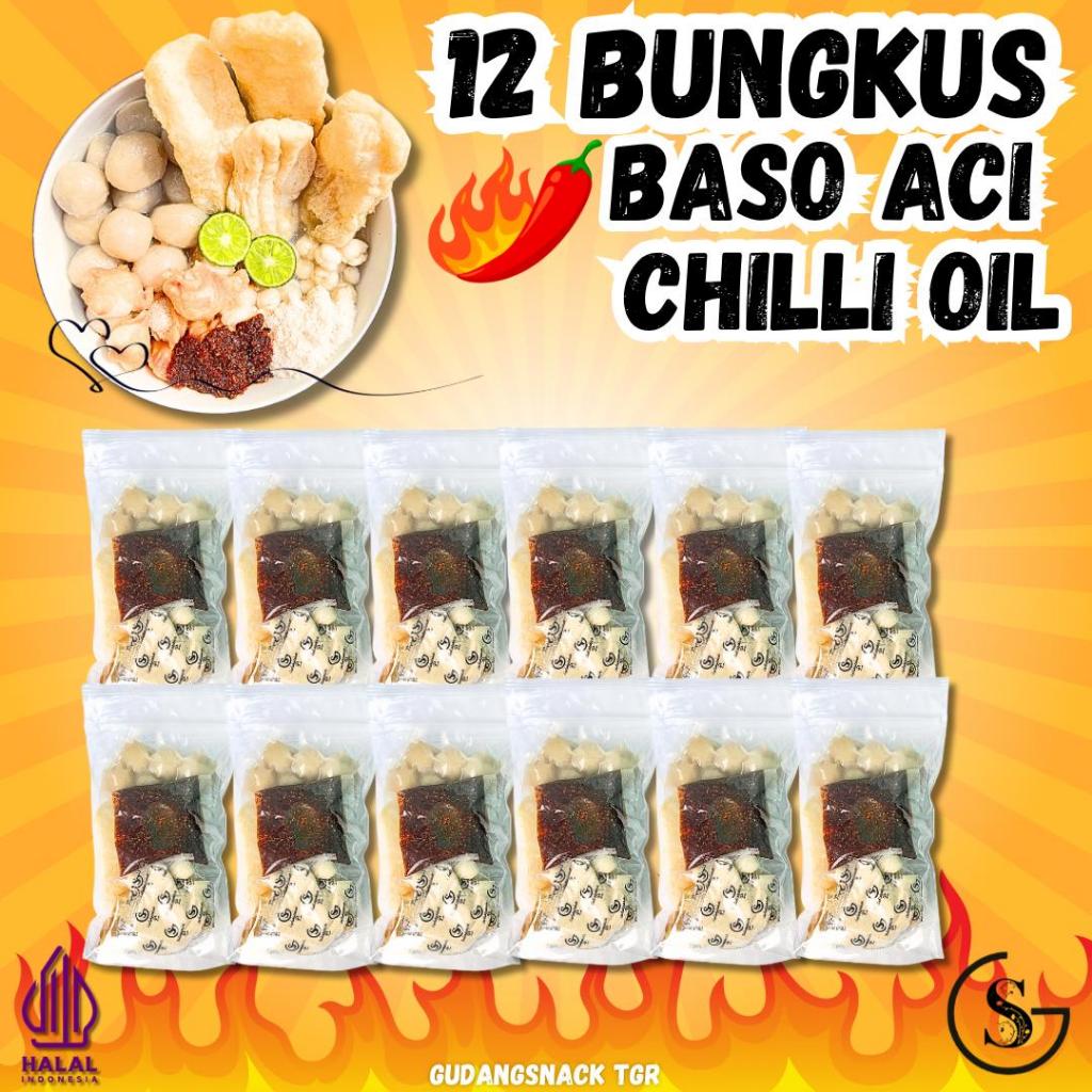 

12 Bungkus Baso Aci [Chilli Oil] Paket Usaha Dengan Sambal Chilli Oil GudangSnack Tgr Hotpot Instan