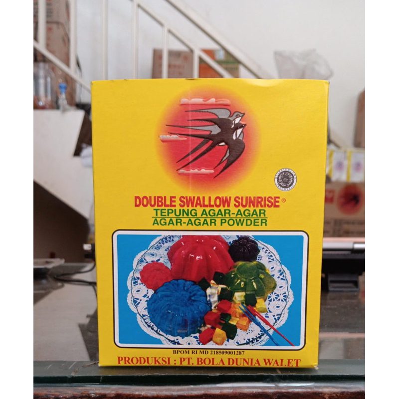 

Swallow Globe Agar Agar 1 box isi 12 pcs | SWALLOW GLOBE | Agar-agar Swallow | Agar-agar burung wallet | Agar-agar instan | Agar-agar siap masak