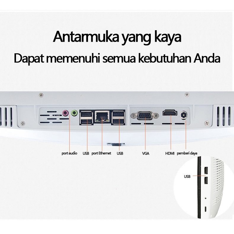 AST Komputer all-in-one PC core i5/i7,pc baru,22''/24'',Ram 8G+512GB SSD,gaming Windows 10+office-5