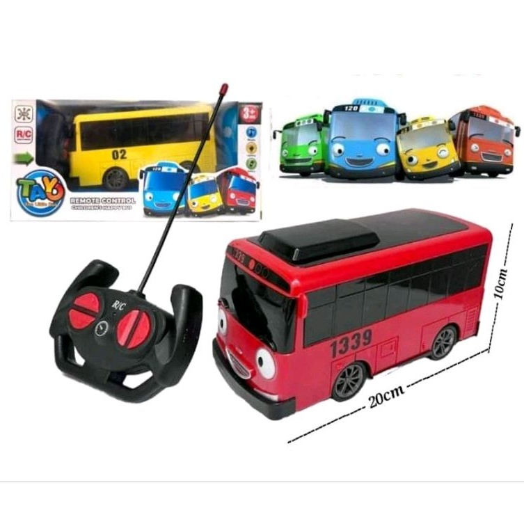 Mainan Anak Rc Remot Control Bus Mobil Bus Tayo 2455A Mainan RC Tayo Lampu & Suara Lagu Tayo