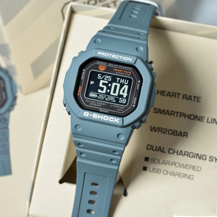 JAM TANGAN G-SHOCK HEART RATE ORIGINAL DW-H5600-2 / DW H5600 2 / DWH56002