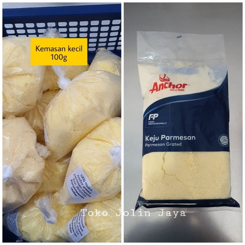 

(Khusus instant) 100g Anchor grated parmesan cheese / keju parmesan kiloan