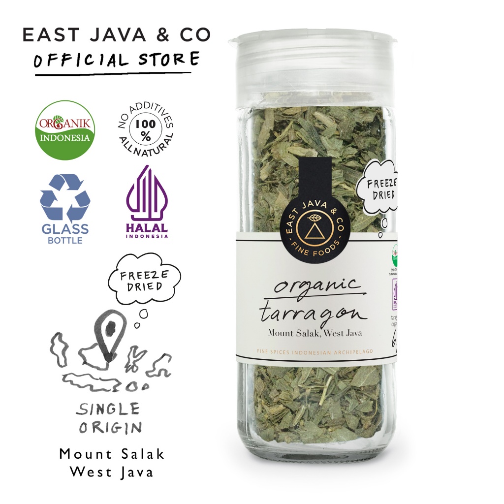

East Java & Co Organic Freeze Dried Taragon - 6g (Daun Taragon Organik)