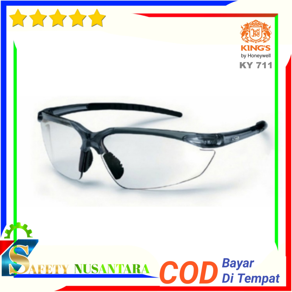 Kacamata Safety King's KY 711 Clear Safety Kings KY 711 Bening