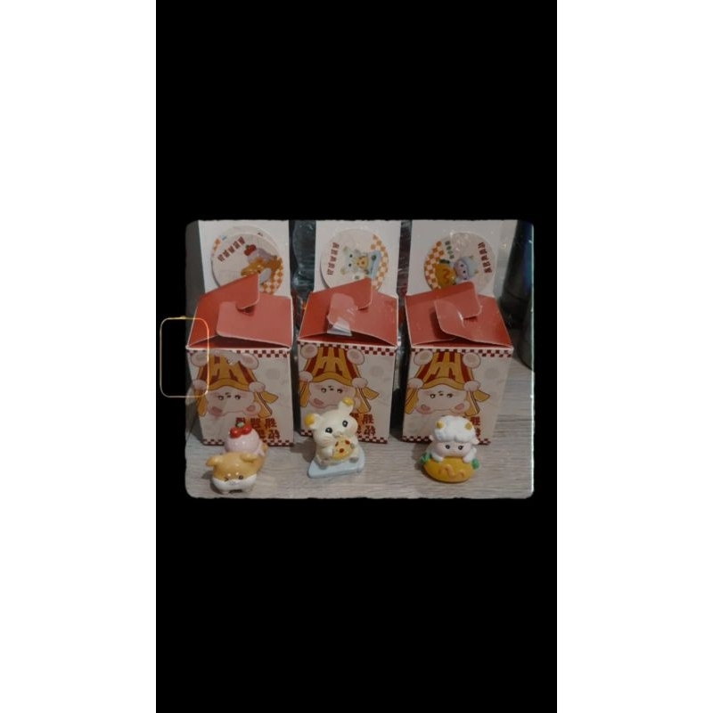 blindbox/action figure kacang kambing,hamster,shiba snack