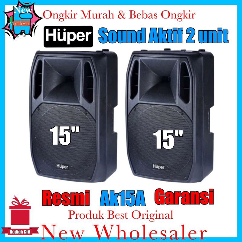 Speaker Sound Aktif Huper Ak15A 15 inch Garansi Resmi Produk Baru