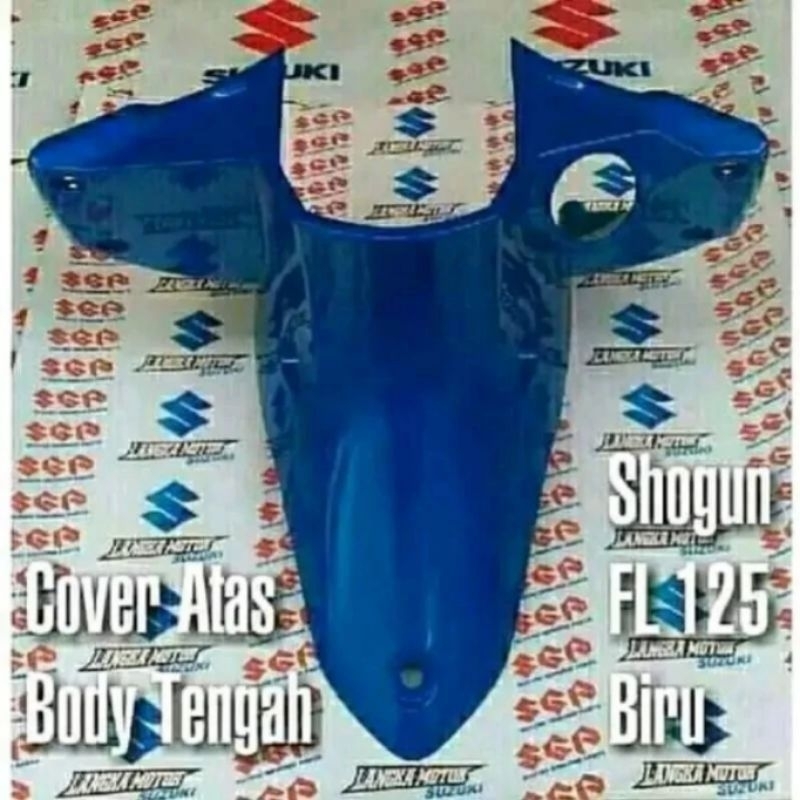 Shogun ORI SGP Cover dasbor atas body tengah Suzuki New SHOGUN FL 125 biru