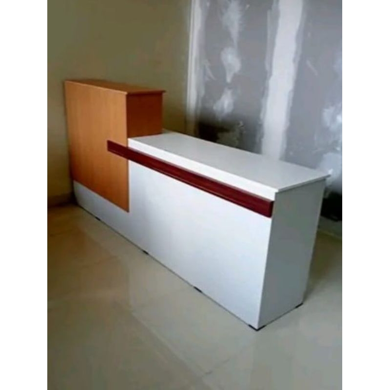 MEJA KASIR MEJA RESEPSIONIS MEJA RECEPTIONIST MEJA TOKO MEJA KLINIK PANJANG 2 METER