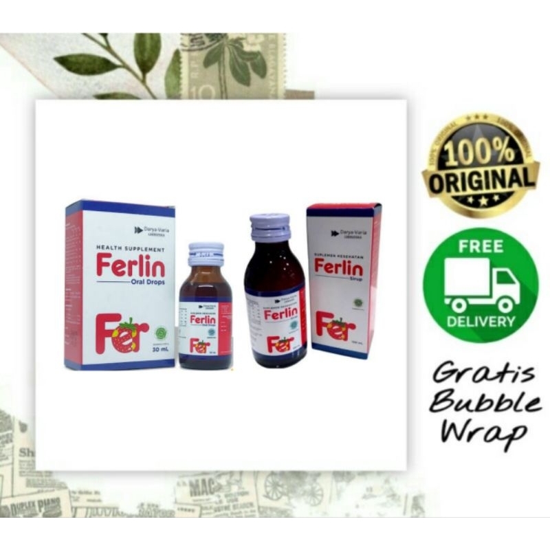 Ferlin Drop / Ferlin Sirup / Suplemen Zat Besi / Sirup Zat Besi