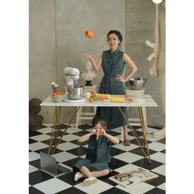 MAVEN GABRIELLE SLEEVELESS in TROOPER - NEW WITH TAG