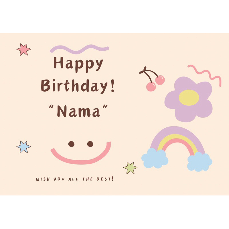 

Custom Birthday Card