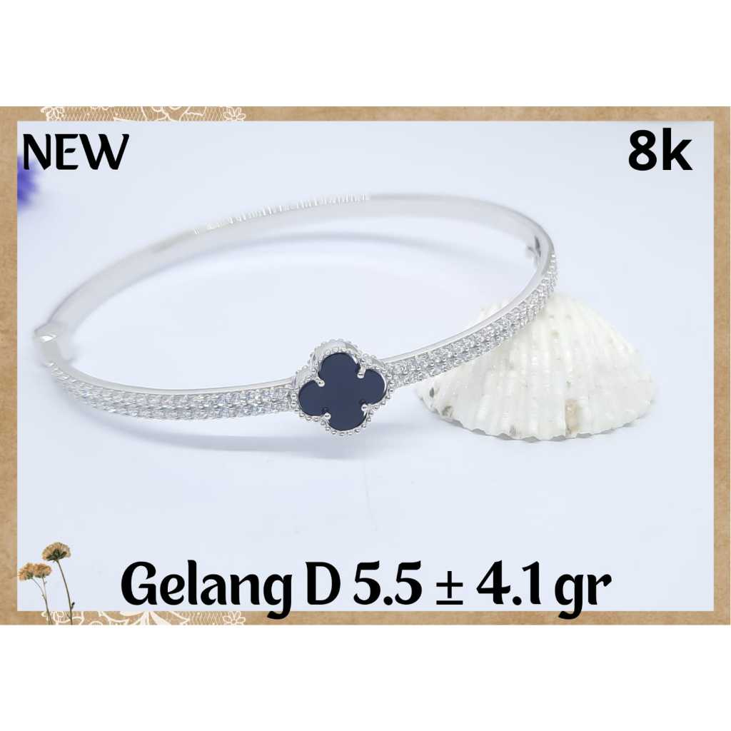 LMV Gelang Tangan Emas Putih 375 8K