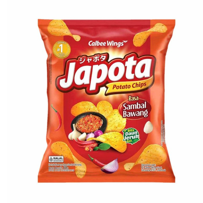 

Japota Keripik Kentang Sambal Bawang 68 gr