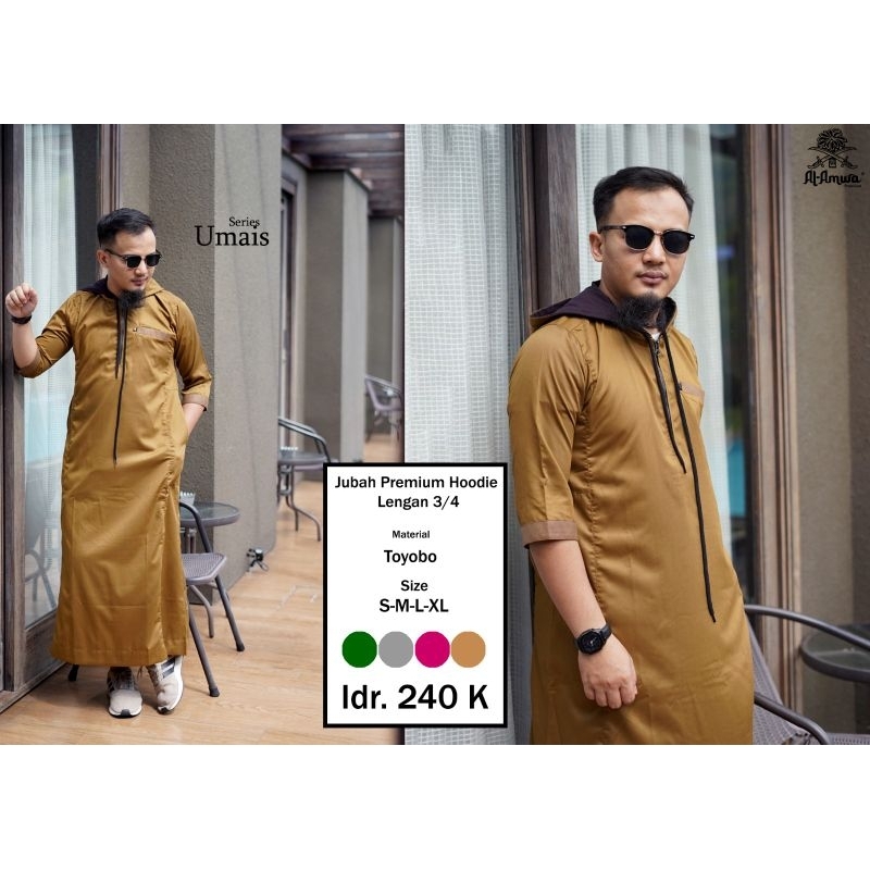 Jubah pria al amwa-baju muslim pria al amwa-baju koko ptia muslim al amwa