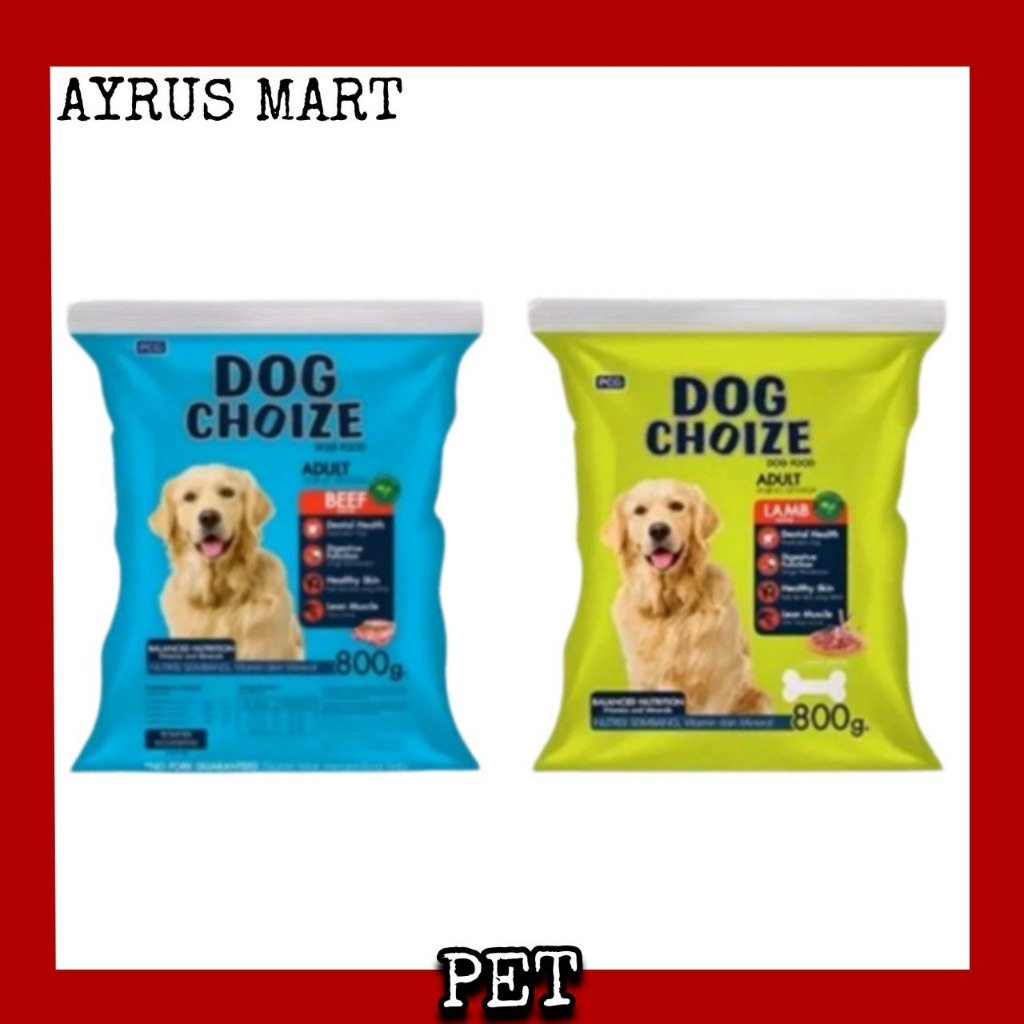 DOG CHOIZE 800 Gram - Makanan Kering Anjing Dry Food Dog Food