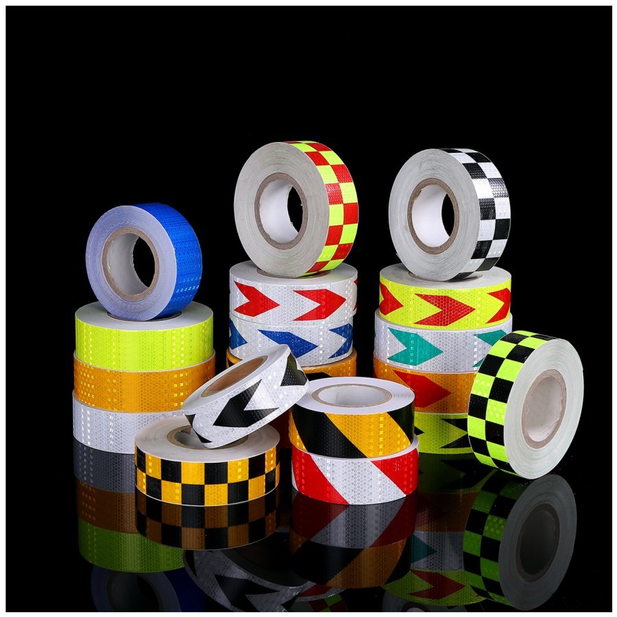 sticker reflektor kir mobil box pemantul cahaya stiker reflektor 3M 100CM x 5CM