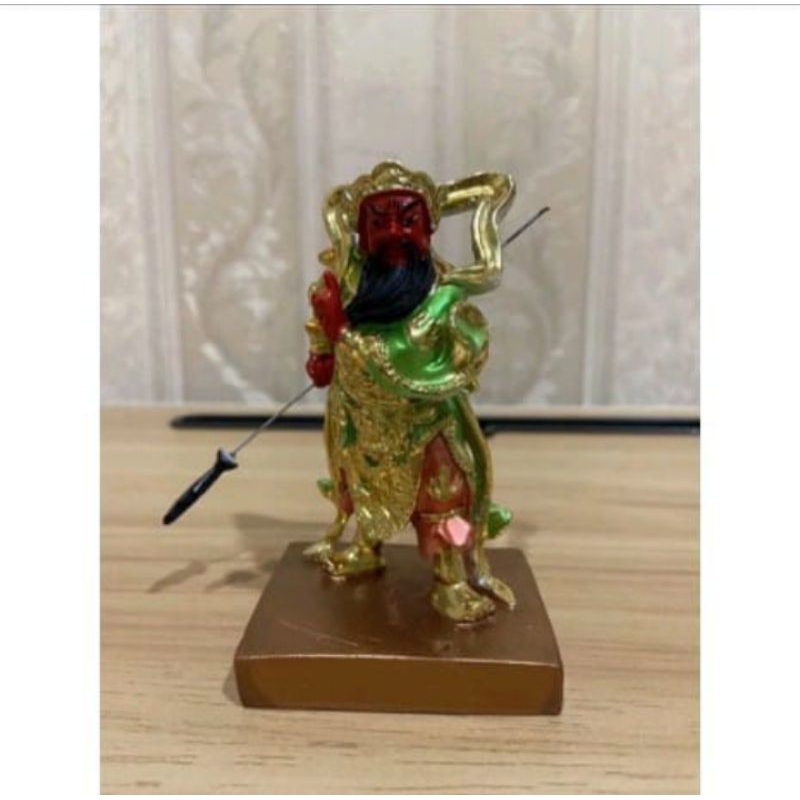 patung dewa kwan kong/ kwan te/ guan yu- berdiri- 4inch- fiber 01