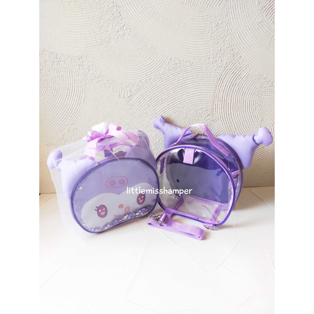 

3in1 semicircle mika goodie bag ultah anak selempang ransel