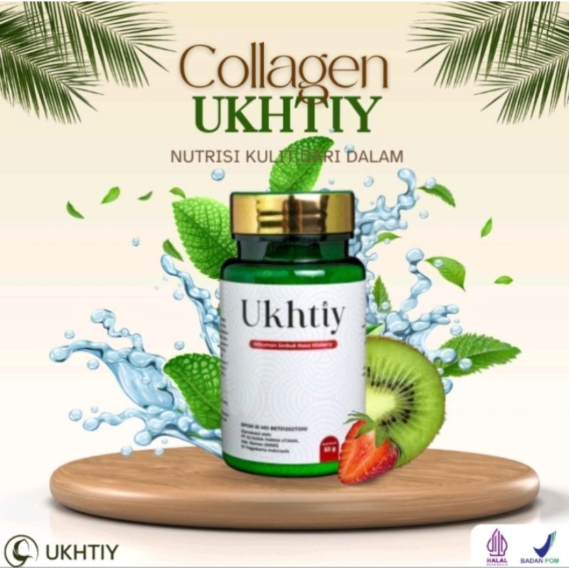 ukhtiy collagen drink minuman serbuk dari collagen