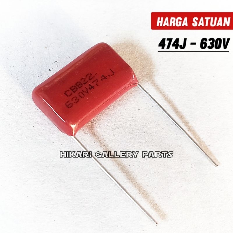 Kapasitor Milar 474J 630V / Mylar capacitor 474 630volt milar 474j 630 volt
