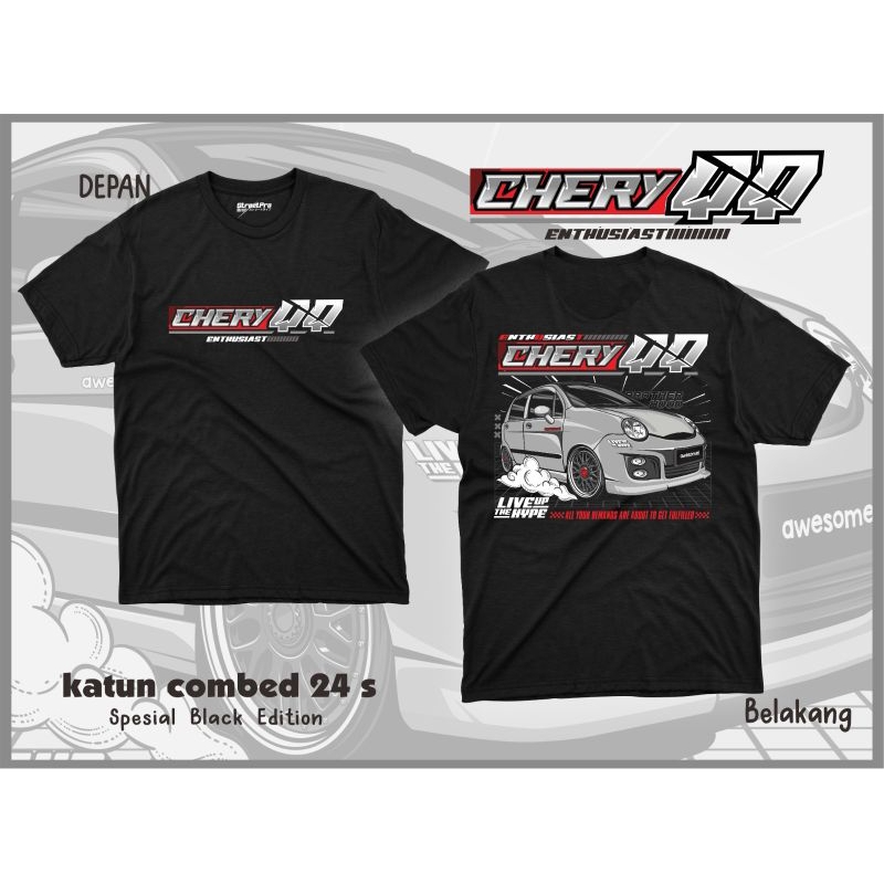 Kaos Mobil Chery QQ/ Kaos Distro Mobil/ Kaos Mobil Kekinian