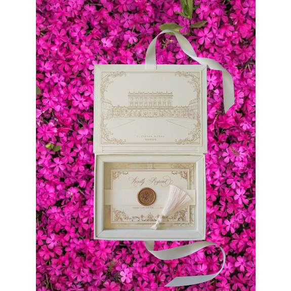 UNDANGAN BOX VELVET AKRILIK UNIK MEWAH
