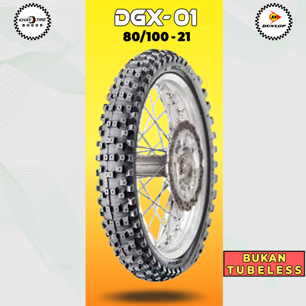 Ban Motor Trail Dunlop DGX 01 80/100 Ring 21 Bukan Tubeless