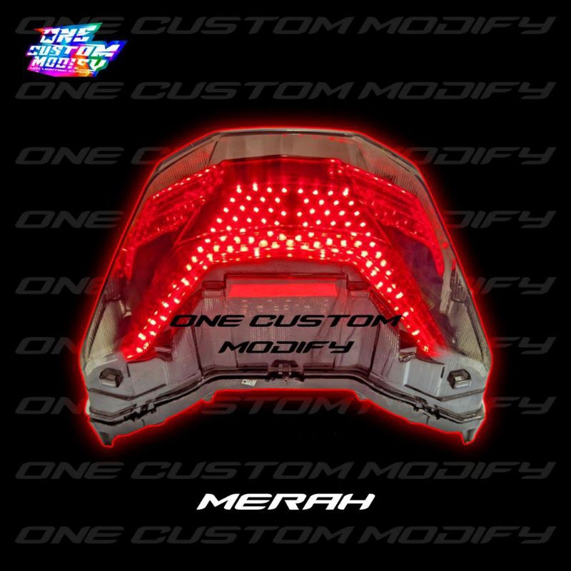 LAMPU REM LED RUNNING PCX 160 STOPLAMP CUSTOM 8 & 10 MODE LAMPU BELAKANG MOTOR PCX 160 LAMPU VARIASI