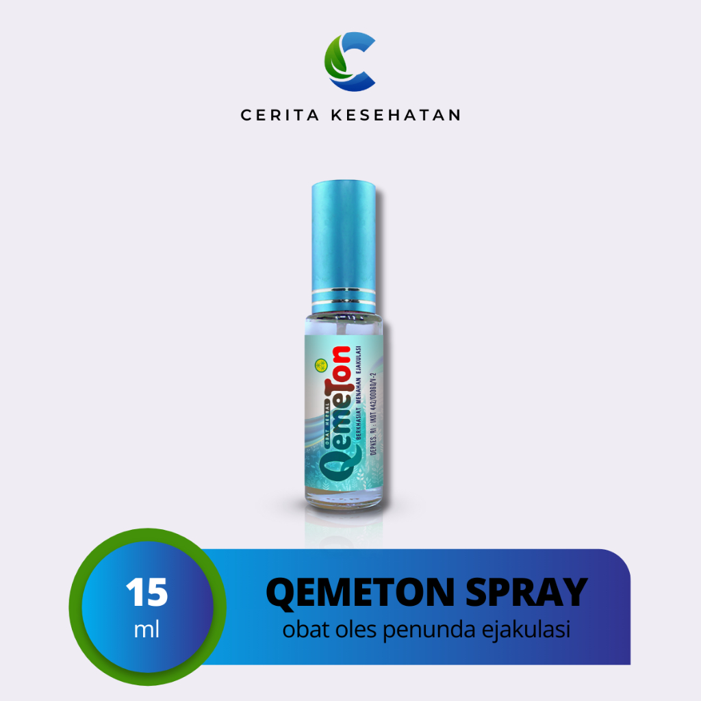 QEMETON SPRAY Asli Original Obat Kuat Oles Pria Tahan Lama Sex 100%