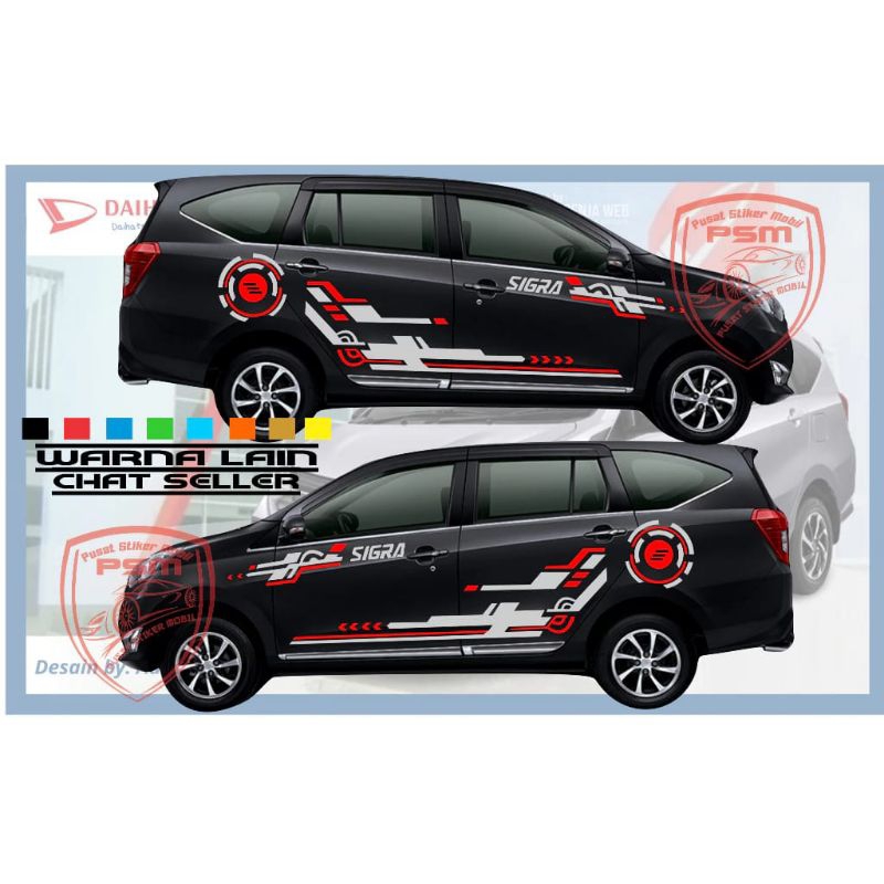 sticker stiker mobil Sigra stiker list stiker mobil sigra