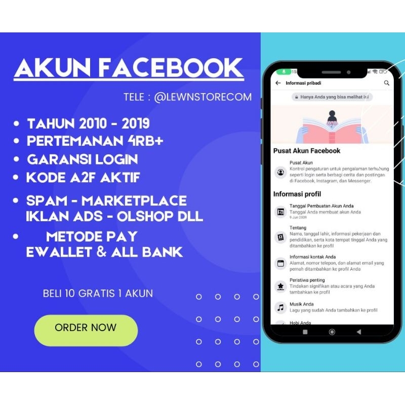 AKUN FACEBOOK ADS TAHUN OLD