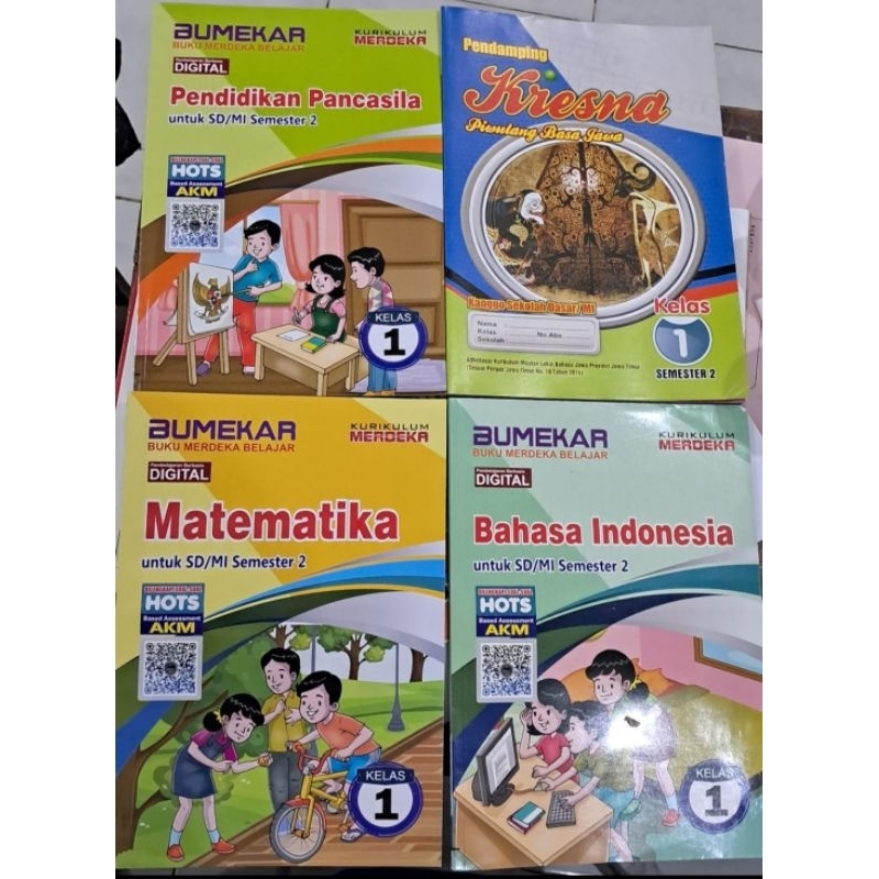 BUKU PAKET BUMEKAR MATEMATIKA PENDIDIKAN PANCASILA BAHASA INDONESIA PENDAMPING KRESNA PIWULANG BASA 