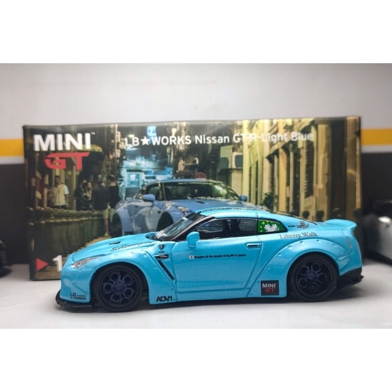 Mini GT 184 LB Works Nissan GTR Light Blue