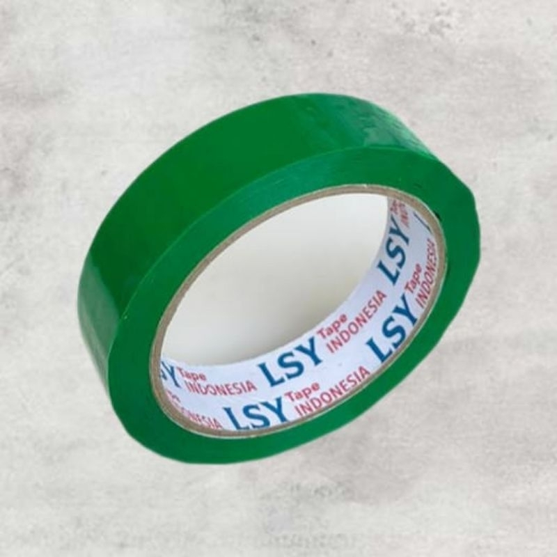 

LSY Lakban Hijau 24mm x 80yard Full | Lakan Warna Warni Ketebalan 50mic