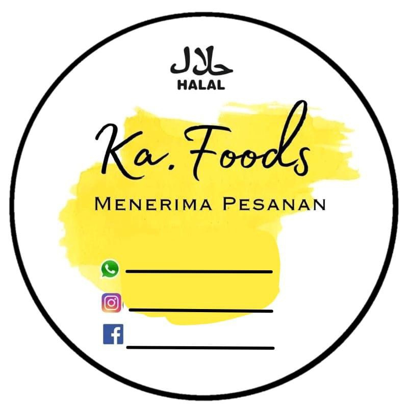 STIKER PRODUK KEMASAN SNACK / SNACK BOX / FAST FOOD (MINIMAL ORDER 100 BUAH STIKER)