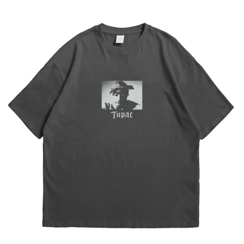 Baju Kaos Oversized Pull&Bear Tupac T-shirt Vintage