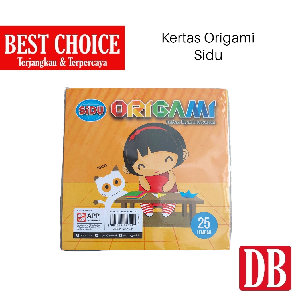 

Kertas Lipat / Origami SIDU 12 x 12 cm (25 lembar)