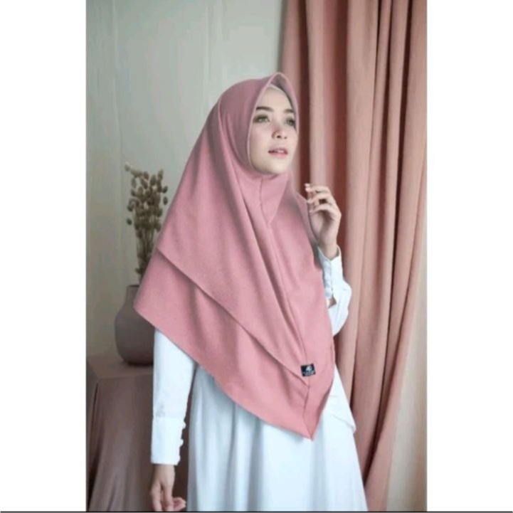Khimar syari Zayra aluna hijab dua layer / jilbab syari jumbo / kerudung syari khimar / instan hijab