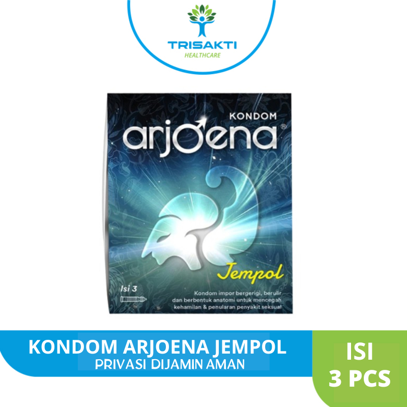 Kondom Arjoena Jempol isi 3 Pcs Condom Bergerigi