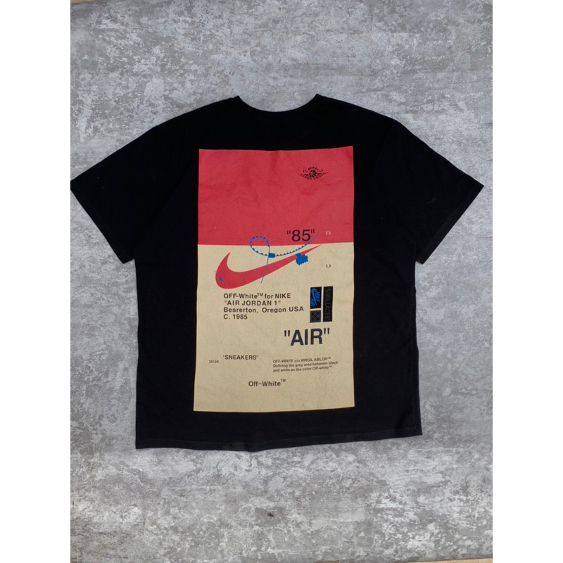 tshirt kaos off white nike air jordan