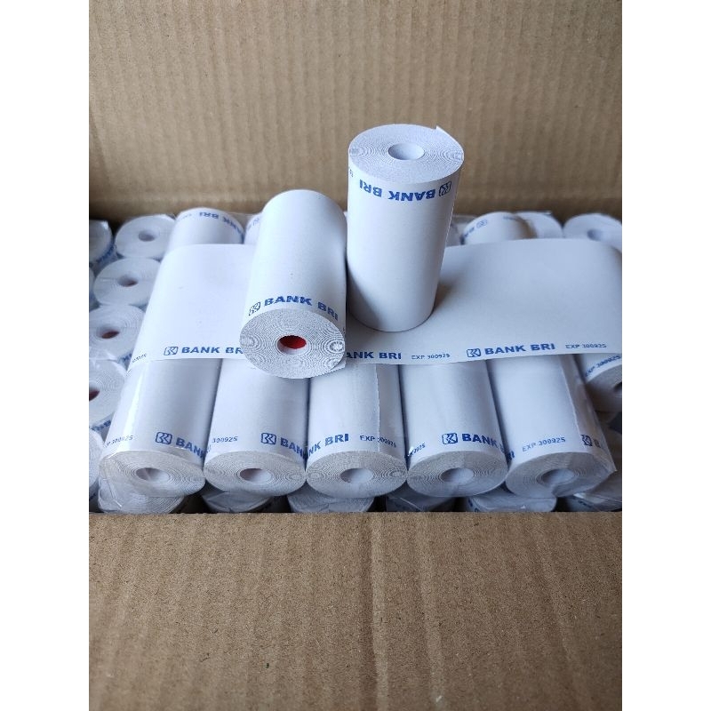 

Kertas Thermal Logo Bank Bri Cetak Atas 58X30|57X30 Brilink Paket 10Roll
